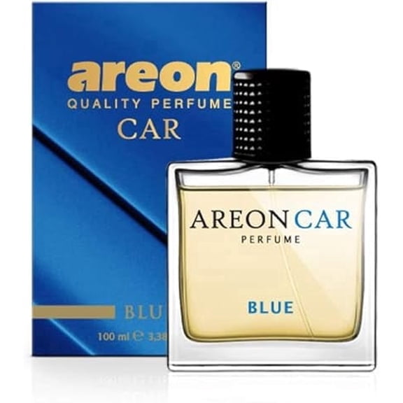 Areon Car Perfume 1.7 Fl Oz. (50ml) Glass Bottle Cologne Air Freshener, BLUE