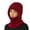 Red, variant on Warm Knitted Winter Hat for Women Middle-Aged And Elderly Mom Woolen Cap Senior Autumn Winter Cycling Integrated Neck Warmer