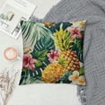 thumbnail image 2 of GOSMITH  Pineapples Decorative Throw Pillow Cover Case Outdoor Pillow Cases Square Standard Cushion Covers for Sofa Couch Bed Green Yellow Pink, 2 of 5