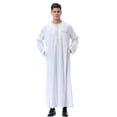 thumbnail image 4 of Awdenio Shirts for Men Kaftan Thobe for Men Big And Tall Muslim Robe Mens Long Sleeve Caftan, 4 of 9