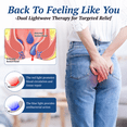 thumbnail image 2 of iKeener Hemorrhoid Care Device - 21 LED Light Therapy, Wireless Rechargeable, Ultra-Comfortable Design, Connect with APP for Smart Care, 2 of 5