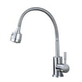 thumbnail image 4 of HAMPPLIES Kitchen Taps Stainless Steel Rotatable Single Hole 1Pcs, 4 of 8