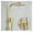 Style 2, variant on Rainfall Shower Sets Faucet Mixer Tap With Tub Faucet Brass Luxury Brushed Gold Bath & Shower Faucet Set Bathtub Faucet