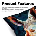 thumbnail image 2 of Rhinoceros Stylish Velvet Throw Pillow Covers Inserts Set of 2 for Bed & Chair - Unique Patterns, 16x16, 18x18, & 20x20 Inches for Any Occasion!, 2 of 6