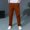Brown, variant on Avrnliq Boys Stretch Slim Fit Chino Pants Casual Solid Color Trousers with Elastic Waistband Side Pockets Soft Comfort School Uniform Pants for Kids 3-14 Years Pink,Size 7-8 T
