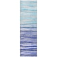 thumbnail image 2 of Addison Rugs Dream Shag Premium Machine Washable Transitional Stripes Blue Runner Rug, 2'3" x 7'6", 2 of 8