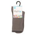 thumbnail image 7 of MeMoi Thin Ribbed Cotton Blend Speckled Crew Sock, 6, Charcoal, 7 of 7