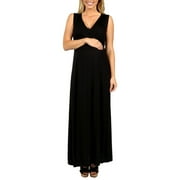 Island Fire Maxi Maternity Dress