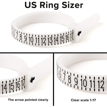 Ring Sizer Measuring Set Reusable Finger Size Gauge Measure Tool