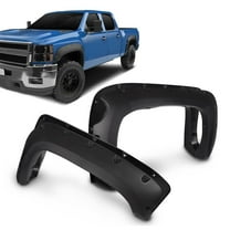 PIT66 Fender Flares Rugged Textured Black Pocket Riveted Style Wheel Flares Set 4 Pcs Fit for 2007-2013 Chevy Silverado 1500(ONLY Fit 5.8' Short Bed) (NOT Fit 07 Classic Models)