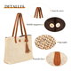 thumbnail image 3 of Bolso Tote Bag De Mujer Bolsa De Mano Dama Grandes De Playa Xtellar beige, 3 of 4