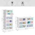 thumbnail image 2 of SONGMICS Estantería Modular Infantil de 6 Cubos, Zapatero Infantil, 43 x 31 x 105 cm, Armario Modular, para Ropa, Juguetes, Blanco, 2 of 5