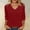 Wine, variant on BUIGTTKLOP Womens Summer Tops 3/4 Sleeve Casual Dressy Shirts V Neck Loose Fitted Summer Blouses