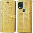 thumbnail image 6 of Case for Moto G Stylus 5G 2021 (NOT 4G) Cartoon Girl Wallet Case, Cat Dog Style Flip Phone Cover with ID Card Holder & Kickstand PU Leather Cases for Moto G Stylus 5G MG Yellow, 6 of 14
