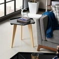 thumbnail image 5 of Furniture of America Bok Modern Chic Metal Tray-Top End Table in Black, 5 of 9