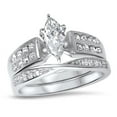 thumbnail image 2 of LaRaso & Co His Her Wedding Rings Set TRIO Couples Engagement Rings Bride Groom Men Women 9/9, 2 of 6