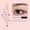 A, variant on Kokovifyves Double Headed Leopard Print Eyebrow Pencil with Brush Beauty Accessory Makeup Tool
