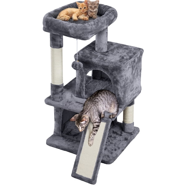 36" Cat Tree Tower Condo Furniture Scratching Post Pet Kitty Play House 2 Colors 
