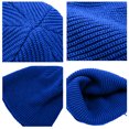 thumbnail image 3 of Paquete de 2 gorros de invierno para mujer, gorro de punto elástico, cálido y acogedor, plegable, 3 of 5