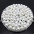 thumbnail image 5 of Perlas de imitación de color blanco marfil de 4 mm a 20 mm, espaciador de perlas redondas, cuentas sueltas para hacer joyas, collares, pulseras, pendientes, accesorios, 5 of 5