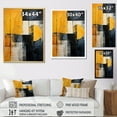 thumbnail image 4 of Designart "Abstract Shapes With Lemon Loops" Abstract Shapes Canvas Prints, 4 of 7
