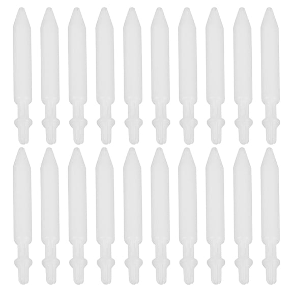 OUNONA 20pcs Eternal Pencil Nibs White Nylon Fine Tip Smooth Writing Office Supplies