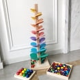 thumbnail image 3 of Strictly Selected Music Tree Rainbow Petals Building Blocks Wisdom Tree Ball Track Wooden Children‘s Educational Singing Tree Toys, 3 of 6