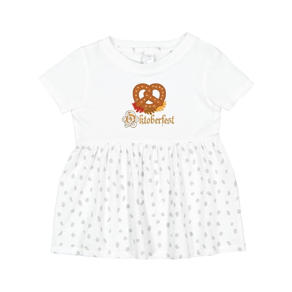 Inktastic Oktoberfest Pretzel German Festival Girls Baby Dress