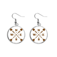 thumbnail image 1 of EsES Pluma de amor decorada Pendientes pendientes de plata colgantes joyas señora Unbranded M, 1 of 3