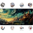 thumbnail image 6 of Cool Aesthetic Castle Mouse Pad Desk Pad Cute Cloudy and Starry Desk Mat, Office Desk Decor Anime Mousepad Laptop Keyboard and Mouse Mat, XXL Large Extended Gaming Deskmat for Girl 31.5x15.75 in, 6 of 7