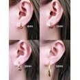 thumbnail image 6 of Limerencia Hypoallergenic G23 Pure Titanium Post Thin Square Edge Open Hoop | Womens Dainty Hoop Earrings | Lightweight, 6 of 6