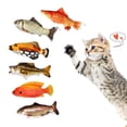 thumbnail image 2 of Juguetes interactivos de peces con cola de gato y hierba gatera., 2 of 8