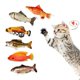 thumbnail image 2 of Juguetes interactivos de peces con cola de gato y hierba gatera., 2 of 8