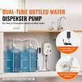 thumbnail image 2 of KFFKFF 2x5 Gallon Bottled Water Dispenser Pump System Water Dispensing Jug Pump, 2 of 9