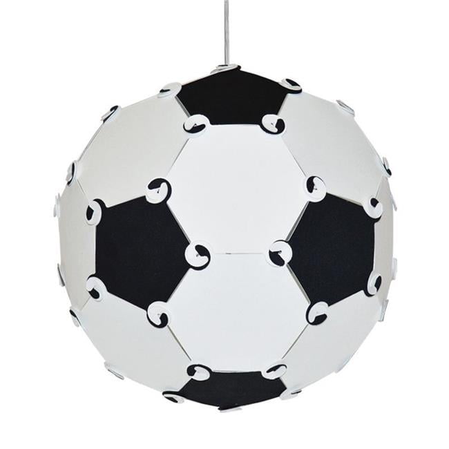 Dainolite Sbl M Bw 1 Light Soccer Ball Pendant Black White Qty