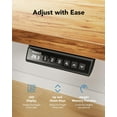 thumbnail image 6 of Kyspho 60" x 24" One Piece Electric Standing Desk, Height Adjustable Computer Desk with 4 Height Memory Settings, Sit Stand up Desk for Home Office, Light Brown, 6 of 7
