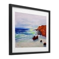 thumbnail image 2 of Stupell Industries Eclectic Deep Blue Rocky Beach Black Framed Print Under Glass, 16 x 13, by Lee Ann Zirbes, 2 of 8