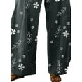 thumbnail image 4 of DYMADE Women Plus Size Printed Straight Tube Casual Pants, 4 of 4