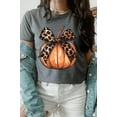 thumbnail image 6 of Coquette Bow Pumpkin Graphic T Shirts, 6 of 10