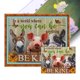 thumbnail image 1 of (11CTACC-2757__C__ 50x40) hilo algodón ecológico bordado 11CT 3 hebras impresión 50*40cm kit serie punto cruz burro cerdo vaca, 1 of 9