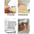 thumbnail image 4 of Transparent Seasoning Box, with Handle and Spoon, Storage Container Rack Set, Detachable, 4 Compartments, Food-grade Plastic, Space-saving, for Spices Seasonings, 4 of 6