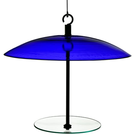 Mosaic Birds 360 Degree Seed Cylinder Feeder  M391-200-15  15 inches wide  Cobalt Blue