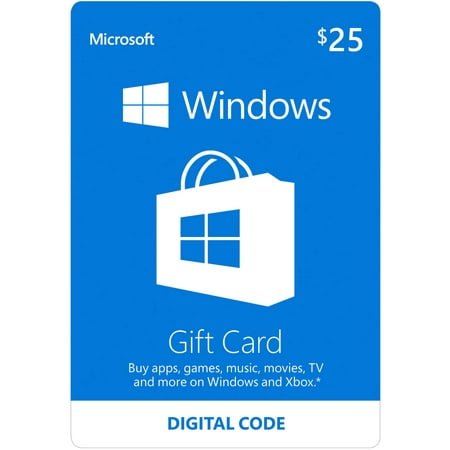 Microsoft Windows Store Gift Card $25 (Digital (The Best Shop Discount Code)