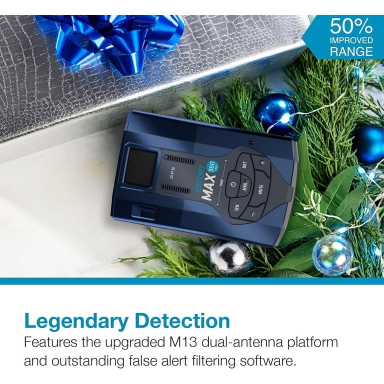 Escort MAX 360 MKII Bluetooth Radar Detector, 360° Awareness