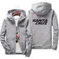 thumbnail image 4 of Men's Jacket Spring and Autumn Fashion Santa Cruz Print Slim Top Casual Baseball Pilot Zip 2024, 4 of 4