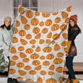 thumbnail image 4 of OAVQHLG3B Fall Throw Blanket Soft Flannel Harvest and Pumpkin Blanket, Warm 27x39 Inch Autumn Blanket for Couch, Bed, Living Room, 4 of 6