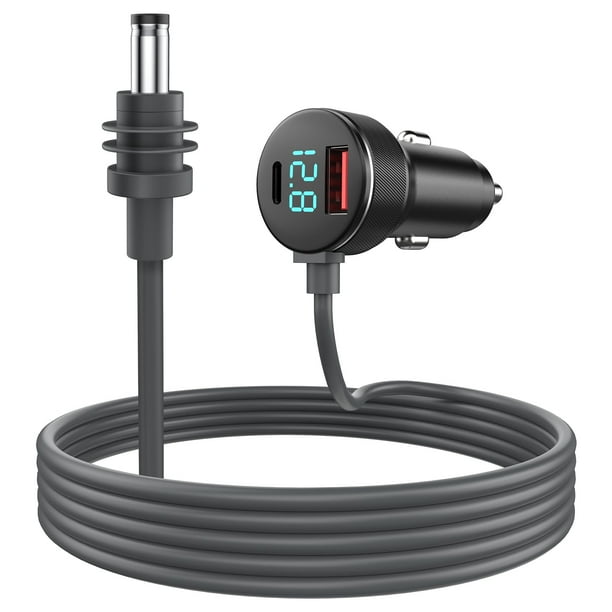Cable de alimentación para coche Starlink Mini 3 en 1 de 10 pies/3 m con pantalla de voltaje