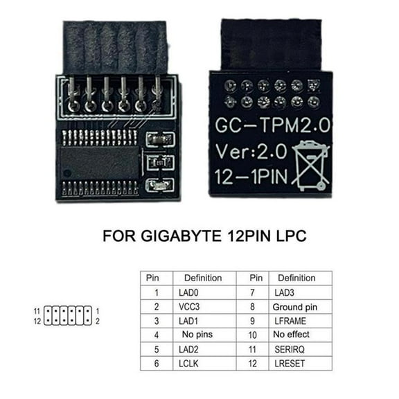 Tpm-2.0 Security Module Supports Multi-brand Motherboards 18 14 12 20-1pin✨ z M2W2