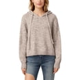 thumbnail image 2 of YMNXA Women'S Hooded Sweater Long Sleeve Drawstring Solid Color Knitted Soft Comfortable Loose Fit Pullover For Daily Wear Khaki One Size, 2 of 5