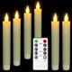 thumbnail image 1 of Velas Vela Cónicas LED Sin Llama Punasi 6 uds 16,5 cm Marfil con Control Remoto, 1 of 8